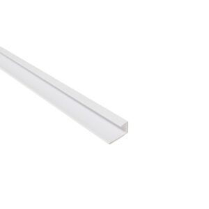 10.5mm End Profile – White – Plastic | PVC Bathroom Cladding Trim
