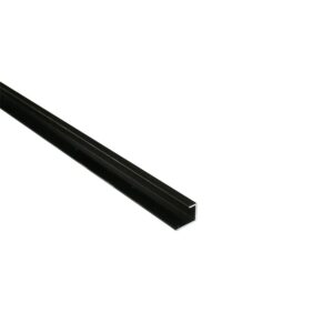 10.5mm End Profile – Black – Plastic | PVC Bathroom Cladding Trim
