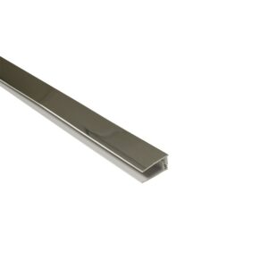 2-Part 8mm End Profile – Chrome – Plastic | PVC Bathroom Cladding Trim