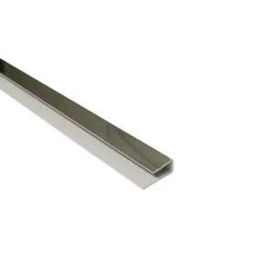 1-Part 10mm End Profile | Chrome | Plastic Cladding Trim | 2600mm