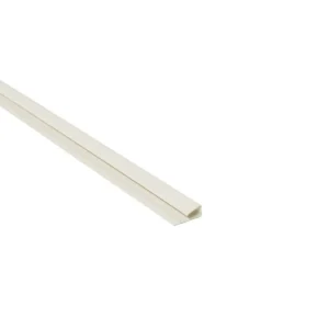 1-Part 5mm End Profile | White | Plastic Cladding Trim | 2600mm