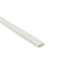 2-Part 8mm Mid Joint – Grey White – Plastic | PVC Bathroom Cladding Trim