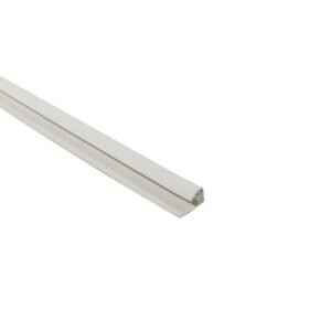 2-Part 8mm End Profile – White – Plastic | PVC Bathroom Cladding Trim