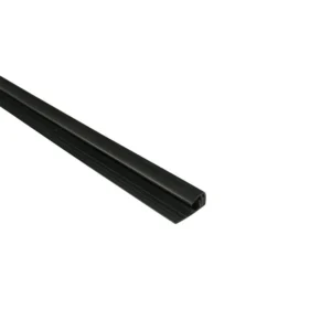 2-Part 8mm End Profile – Black – Plastic | PVC Bathroom Cladding Trim