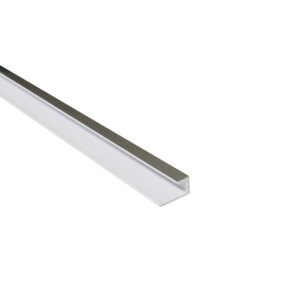 10.5mm End Profile – Chrome – Plastic | PVC Bathroom Cladding Trim