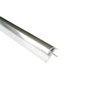 External Corner – Chrome – Plastic 10.5mm | PVC Bathroom Cladding Trim