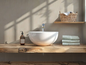 Classic Beige Marble PVC Wall Cladding | 2700x250mm Bathroom Cladding (Per Panel)