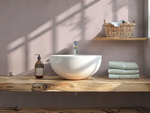 Classic Rose Marble PVC Wall Cladding | 2700x250mm Bathroom Cladding (Per Panel)