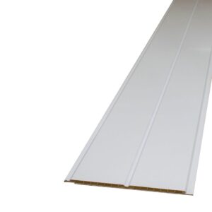 Decorceil Gloss White / White V 2.7m PVC Ceiling Cladding Panel | 2700mmx200mm (Per Panel)