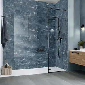 Dumawall Plus Mura High Gloss Tile Cladding | 650x375mm Shower Cladding (Pack of 8)