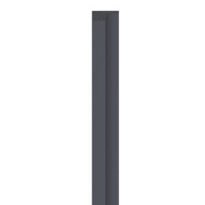 Linerio L-Line Anthracite Left Hand Trim | Slat Panel Finishing Profile | 2650mm