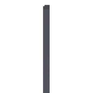 Linerio L-Line Anthracite Right Hand Trim | Slat Panel Finishing Profile | 2650mm