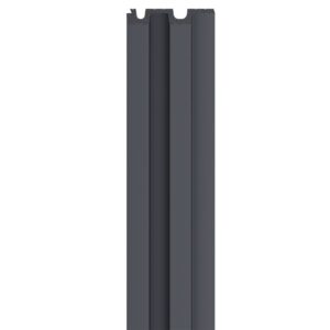 Linerio L-Line Anthracite Slat Panel | 2650x122mm Interior Wall Cladding (Per Panel)