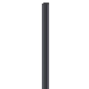 Linerio S-Line Anthracite Right Hand Trim | Slat Panel Finishing Profile | 2650mm