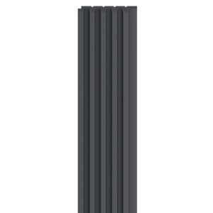 Linerio S-Line Anthracite Slat Panel | 2650x122mm Interior Wall Cladding (Per Panel)