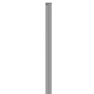 Linerio S-Line Grey Left Hand Trim | Slat Panel Finishing Profile | 2650mm