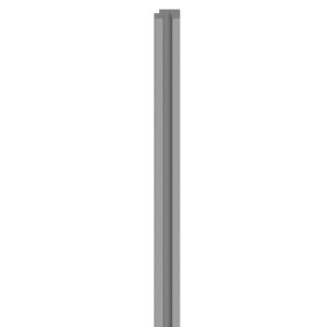 Linerio S-Line Grey Right Hand Trim | Slat Panel Finishing Profile | 2650mm