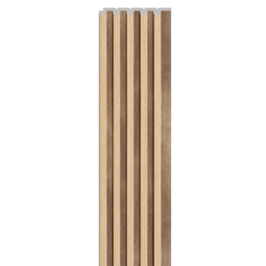 Linerio S-Line Natural Slat Panel | 2650x122mm Interior Wall Cladding (Per Panel)