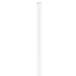 Linerio S-Line White Left Hand Trim | Slat Panel Finishing Profile | 2650mm