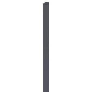 Linerio M-Line Anthracite Right Hand Trim | Slat Panel Finishing Profile | 2650mm
