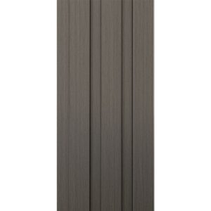 Thermo-Slat Smokey Grey PVC Slat Panel | 2600x200mm Thermally Insulated Feature Wall Cladding (Per Panel)