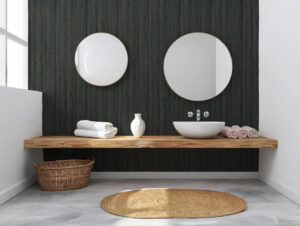 Elegance Mineral Quarried Charcoal PVC Wall Cladding | 2700x300mm Bathroom Cladding