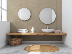 Elegance Mineral Tile Topaz PVC Wall Cladding Tile | 2700x300mm Bathroom Cladding