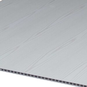 Suspended Ceiling Tile White Ash | 595x595mm PVC Composite Drop-In Grid Ceiling Tile (Per Tile)