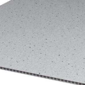 Suspended Ceiling Tile White Sparkle | 595x595mm PVC Composite Drop-In Grid Ceiling Tile (Per Tile)