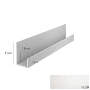 Silver Kerradeco Starter Trim | VOX Kerradeco Interior Wall Cladding Trim