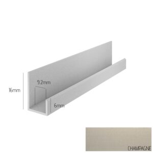 Champagne Kerradeco Starter Trim | VOX Kerradeco Interior Wall Cladding Trim