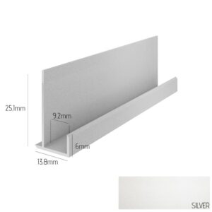 Silver Kerradeco External Angle | VOX Kerradeco Interior Wall Cladding Trim