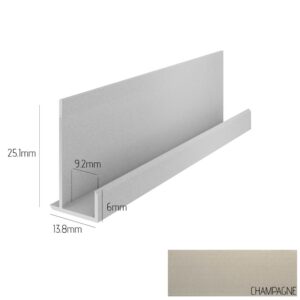 Champagne Kerradeco External Angle | VOX Kerradeco Interior Wall Cladding Trim