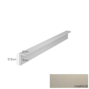 Champagne Kerradeco Upper Trim | VOX Kerradeco Interior Wall Cladding Trim