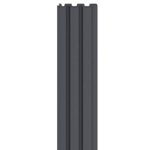 Linerio M-Line Anthracite Slat Panel | 2650x122mm Interior Wall Cladding (Per Panel)