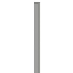 Linerio M-Line Grey Left Hand Trim | Slat Panel Finishing Profile | 2650mm
