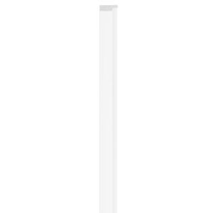 Linerio M-Line White Left Hand Trim | Slat Panel Finishing Profile | 2650mm