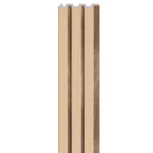 Linerio M-Line Natural Slat Panel | 2650x122mm Interior Wall Cladding (Per Panel)
