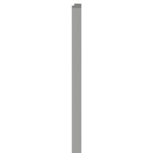 Linerio M-Line Grey Right Hand Trim | Slat Panel Finishing Profile | 2650mm