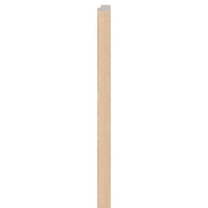 Linerio M-Line Natural Right Hand Trim | Slat Panel Finishing Profile | 2650mm