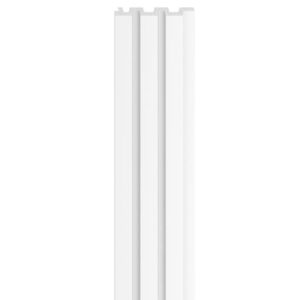 Linerio M-Line White Slat Panel | 2650x122mm Interior Wall Cladding (Per Panel)