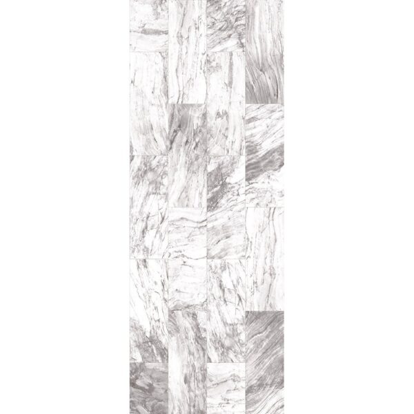 VOX Vilo Tile Winter Marble PVC Wall Cladding | 2650x250mm Pack of 4 (2 ...