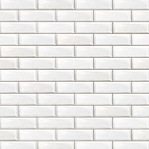 VOX Vilo Brick White Brick PVC Wall Cladding | 2650x250mm Pack of 4 (2.65m²)