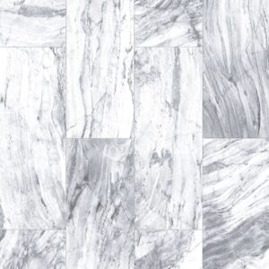 VOX Vilo Tile Winter Marble PVC Wall Cladding | 2650x250mm Pack of 4 (2.65m²)