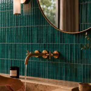 Tactura Pulse Peacock Solid Wall Panel | 2600 x 900mm